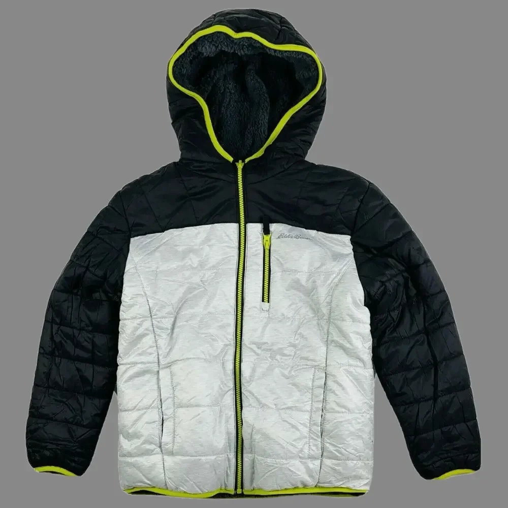 Eddie Bauer Reversible Deer Harbor Youth Hoodie Jacket